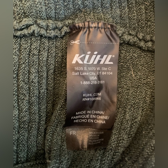 KUHL turtle Neck long sleeve sweater wool 7% blend pullover size medium - Picture 8 of 8